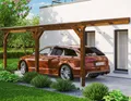 Skanholz Anlehncarport Vogtland, BxT: 300x541 cm, 213 cm Einfahrtshöhe