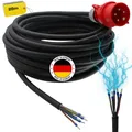 netbote24® CEE Maschinen-Anschlussleitung 400V / 16A H07RN-F 5-polig (3P+N+PE) 5x2,5 mm² IP44 2,5-50m (25m)
