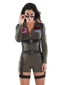 Maskworld Top Gun Romper - Damen - Lizenziertes Film-Kostüm für Erwachsene - Verkleidung Karneval Motto-Party - Größe: XL