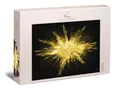 Ulmer Puzzleschmiede - Puzzle „Gold Rush“ - Impulsives Gold-Puzzlemotiv mit 1000 Teilen - Goldener Stern auf schwarzem Grund - Kreative Idee als Impossible-Puzzle in Gold - Puzzle Made in Germany