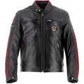 Helstons Ace 10Ans Motorrad Lederjacke, schwarz, Größe M für Männer