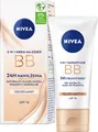 NIVEA BB 5in1 Tagescreme LSF 15, 24 Stunden Feuchtigkeit, heller Farbton