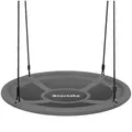 tectake® Nestschaukel, Korbschaukel bis 120 kg belastbar, Schaukel für Kinder und Erwachsene, Outdoor Gartenschaukel oder Indoor Hängesessel, Spielzeug für Garten oder Kinderzimmer (GRÖßE Ø 120 cm)