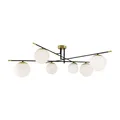 Maytoni Nostalgia Deckenlampe Deckenleuchte Lampe Leuchte 6 flammig Gold Glas