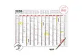 TOBJA Wandkalender XXL Wandkalender 2026 abwischbar inkl. Stift, Jahreskalender Bürokalender Jahresplaner gerollt