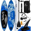 KESSER® Aufblasbares SUP Board Set Stand Up Paddle Board Premium Surfboard Wassersport | 6 Zoll Dick | Komplettes Zubehör | 130kg