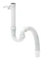 Kirchhoff Kunststoff-Flex-Spültisch-Röhrensiphon, Weiß, 1 1/2" IG x DN 40/50...