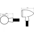 HIGHSIDER CONERO LED Rück-, Bremslicht, Blinker, schwarz