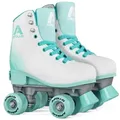Apollo Rollschuhe Retro Discoroller, verstellbare Disco Roller Skates, größenverstellbar Rollerskates, Retro Design blau S (31-34)