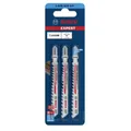 Bosch Stichsägeblätter T144DHM 3Stück Expert 2608900541 mit Carbide Technology