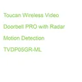 Toucan Wireless Video Doorbell PRO with Radar Motion Detection TVDP05GR-ML