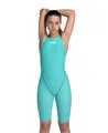 arena Powerskin ST Next Einteiliger Badeanzug für Mädchen, FINA-zugelassener Wettkampfanzug, Schwimmanzug für Mädchen aus Recyceltem Material, Gefütterter Einteiler für Mädchen mit Verstärkten Trägern