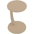 [en.casa] Beistelltisch, Cappuccino, Holzwerkstoff, Rund, 38x56x38 cm, Wohnzimmer, Wohnzimmertische, Beistelltische