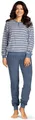 comtessa Schlafanzug Lovely Dreams (Set, 2 tlg., 2-teilig) Damen Pyjama lang Baumwolle Langarm Frottee große Größen