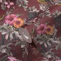A.S. Création Tapete Dunkelrot mit Vögeln Vliestapete Blumen Rot Grün Schlafzimmer 381785 10,05x0,53m Made in Germany