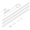 ledscom.de Smarte LED Unterbau-Leuchte SIRIS weiß matt, WLAN-Controller, flach, Smart-Home, Alexa-fähig je 90cm, je 963lm, warmweiß, 3er Set