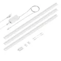 ledscom.de Smarte LED Unterbau-Leuchte SIRIS weiß matt, WLAN-Controller, flach, Smart-Home, Alexa-fähig je 90cm, je 963lm, warmweiß, 3er Set