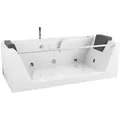 TroniTechnik® Whirlpool Badewanne KOS 2 179cm x 85cm mit Heizung, Hydromassage, Bachlauf und Farblichtherapie, Sanitäracryl