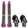 0,78 Zoll/20 mm lange Lockenstäbe und Adapter für Dyson HD01 HD02 HD03 HD04 HD07 HD08 HD15 HD16, Umwandlung des Haartrockners in einen Lockenstab, 2 Lockenwickler 2 Adapter