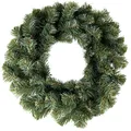 Creative Home Tannenkranz künstlich Türkranz Weihnachtskranz Grün | Durchmesser 35 cm | Kranz für Tür, Wand, Tisch | Adventskranz für Innen Außen | DIY Dekoration Deko Weihnachtsdeko Dunkelgrün