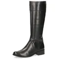 Caprice Stiefel, Blockabsatz, Langschaft-Stiefel in Reiteroptik schwarz 38,5 EU