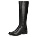 CAPRICE Damen Hohe Stiefel mit Absatz aus Leder Elegant, Schwarz (Black Nappa), 38.5 EU