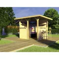 WEKA Gartenbar "657", BxHxT: 262 x 230 x 262 cm - braun