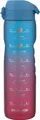 ION8 One-Touch-Flasche 1000 ml rosa blau Motivator Wasserflasche