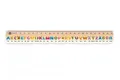 Metrie, Didakt-M07 Holzlineal, bedrucktes Deutsches Alphabet, 25 cm