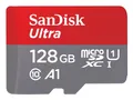 SanDisk SDSQUAB-128G-GN6MT, 128 GB, MicroSDXC, Klasse 10, 140 MB/s, Class 1 (U1), Grau, Rot