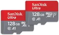 SanDisk Ultra microSDXC UHS-I-Speicherkarte 128 GB + SD-Adapter 2er