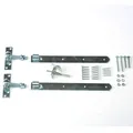 Torbeschläge verzinkt Gartentor-Set mit 2x Torband verstellbar Gartentorfalle