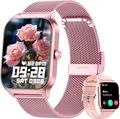 KALI Smartwatch, Blutdruck Bluetooth-Telefonie, AI Fitness Tracker  Herzfrequenz