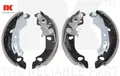 NK 2723696 Bremsbackensatz 4 Bremsbacken Trommelbremse für Fiat