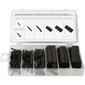 Toolland HAS07 Schrumpfschlauchsortiment Schwarz    1 Set