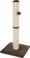 Kerbl Pet Kratzsäule Opal Maxi, Kratzbaum, grau, Natursisal, 38x38x78cm, kleine bis normalgroße Katzen, mit Sisalseil, zur Krallenpflege, Plüschball