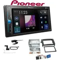 Pioneer DMH-A3300DAB 2-DIN Multimedia Autoradio Bluetooth DAB+ USB mit Einbauset für Mercedes Benz B-Klasse 2005-2011 Canbus