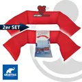 HYDRO SNAKE 1300 x 50 mm Hochwassersperre Überschwemmungsschutz - 2er Pack rot