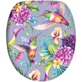 Sanilo WC-Sitz "Kolibri", mit Absenkautomatik Kolibri, Bunt, Oval