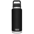 Yeti Coolers Rambler 36oz Chug Isolierflasche (Größe 1.07L, schwarz)