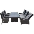 LC Garden »Barcelona« Dining Set VI grau-mix Sitzgruppe Gartenset
