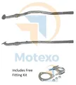 BM50155 Opel Astra 1.6 1.8i 16v A16XER Mk5 11/06- Auspuff Vorne Rohr