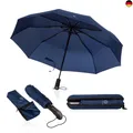 VON HEESEN Regenschirm sturmfest bis 140 km/h - inkl. Schirm-Tasche &