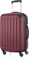 HAUPTSTADTKOFFER - Spree - Handgepäck mit Erweiterung, Koffer auf Rollen, Trolley Flugzeug Hartschalenkoffer Hand Luggage TSA, 55 cm, Cabin Bag max 42 Liter,Dunkelrot