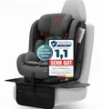 PROTEX Kindersitzunterlage [Testsieger 2025] ISOFIX-geeignet | Wasserabweisender Polyester Stoff mit gepolsteter Sitzfläche | L