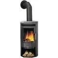 JUSTUS Kaminofen "Usedom 5 D", grau, Speckstein, 5 kW, Dauerbrand geeignet