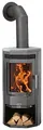 Justus 6530 22 Usedom 5D Kaminofen Stahl Gussgrau/Speckstein/A