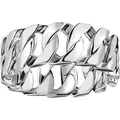 Fingerring THOMAS SABO "Breiter Kettenglieder-Ring, TR2497-413-39-54-68, TR2497-637-21-54-68" Gr. 56, silber (silberfarben), Fingerringe, Damen, 56, Silber 925 (Sterlingsilber), 8mm