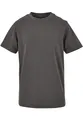 Build Your Brand Kinder T Shirt Basic – Rundhals Kurzarm Tee aus Baumwolle mit klassischer Passform für Alltag Schule Sommer und Freizeit Outfits,Darkshadow,122-128