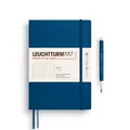 Notizbuch Medium (A5), Softcover, 123 nummerierte Seiten, Indigo, dotted